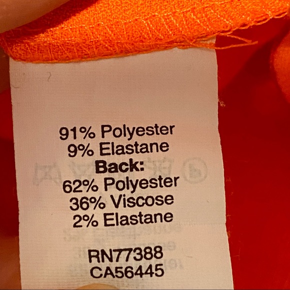 J Crew Bright Orange Laser Cut Shift Dress Size 6 - Picture 12 of 12